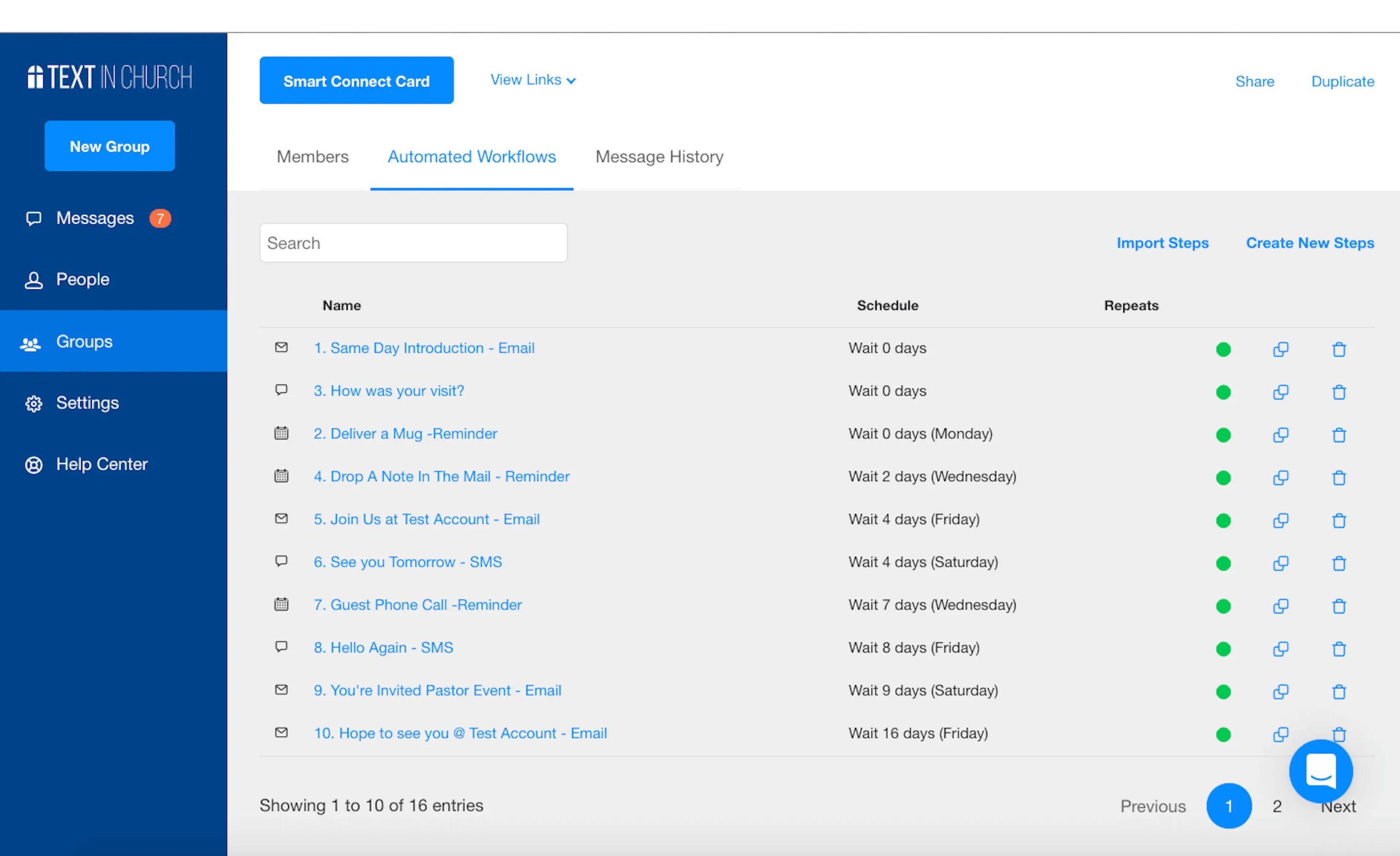 Text In Church integration screenshot 1