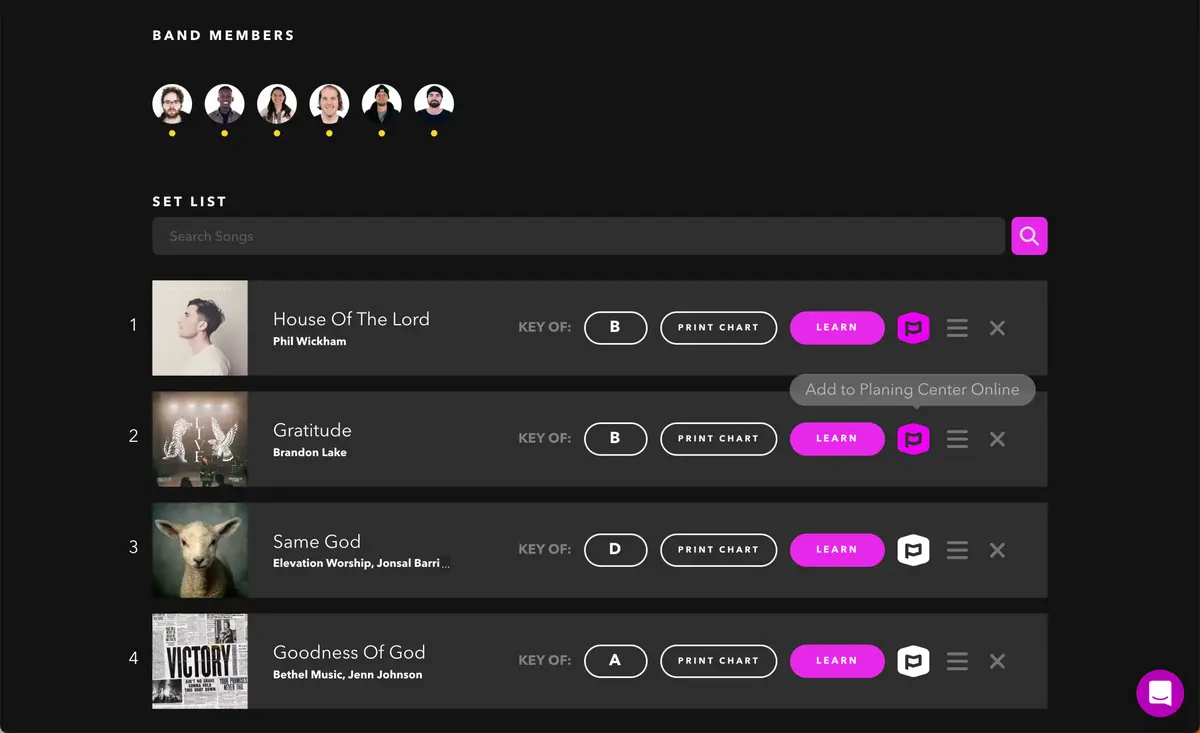 Worship Online integration screenshot 3
