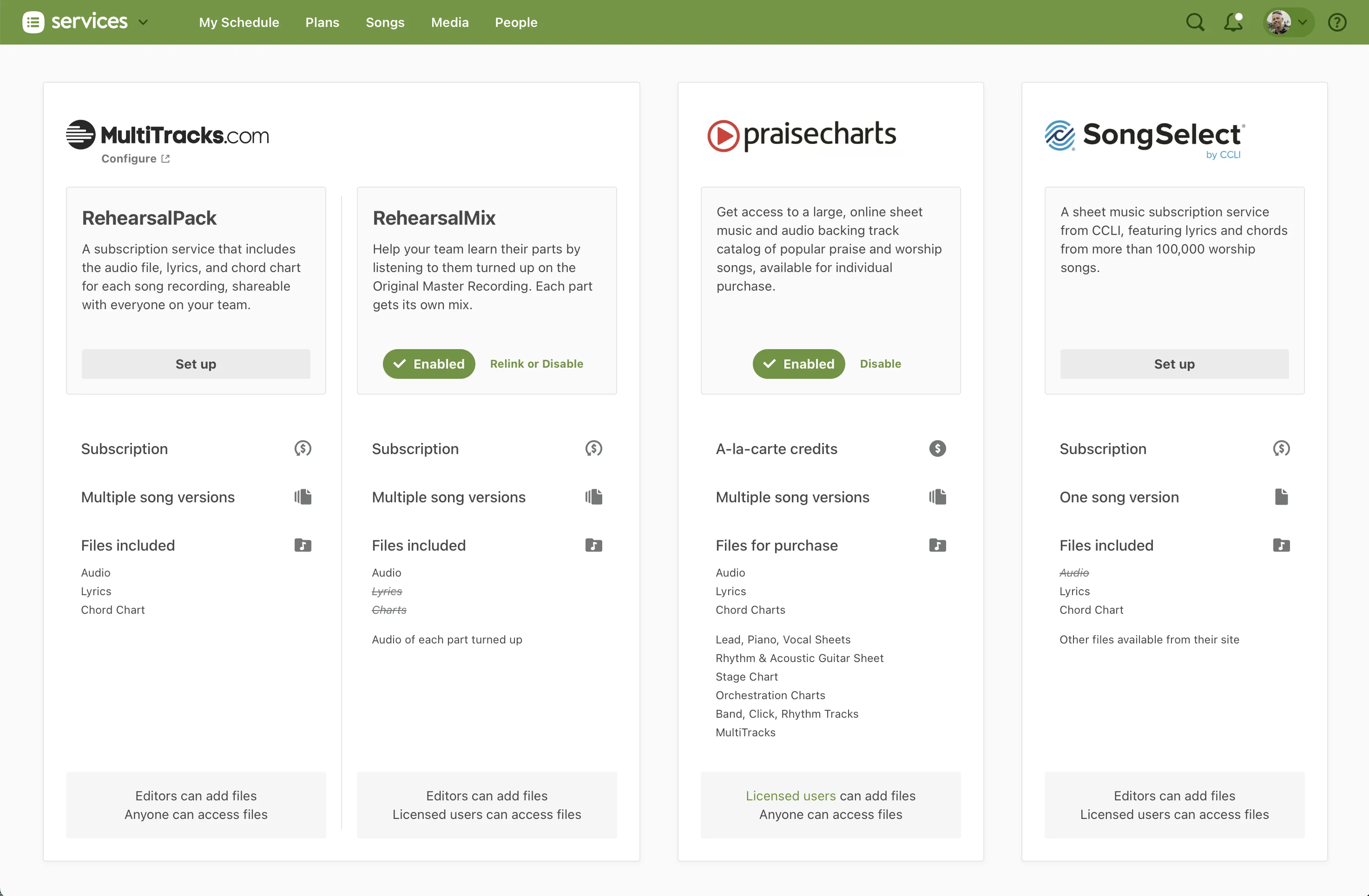 RehearsalPack integration screenshot 4