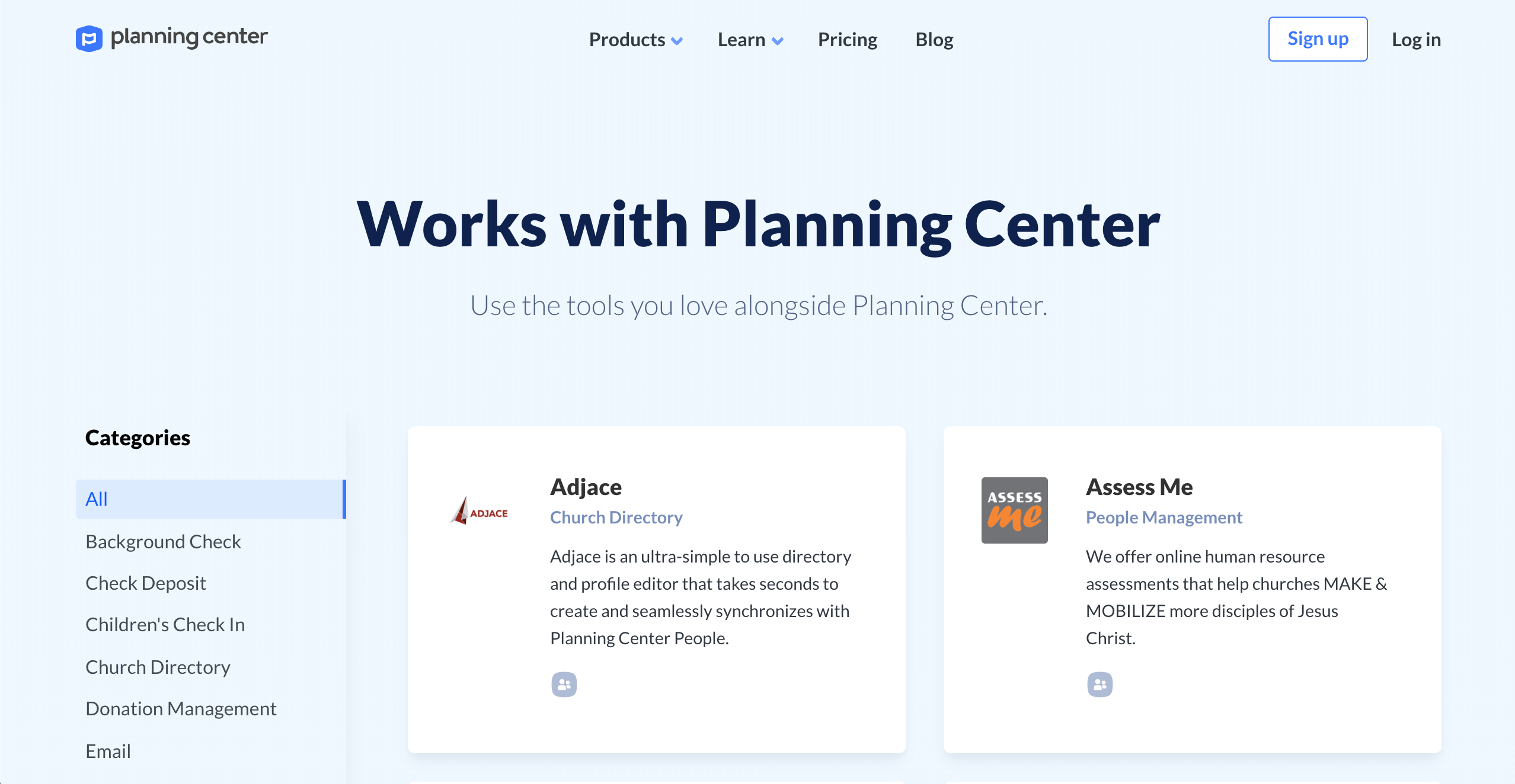 null Integrations Page