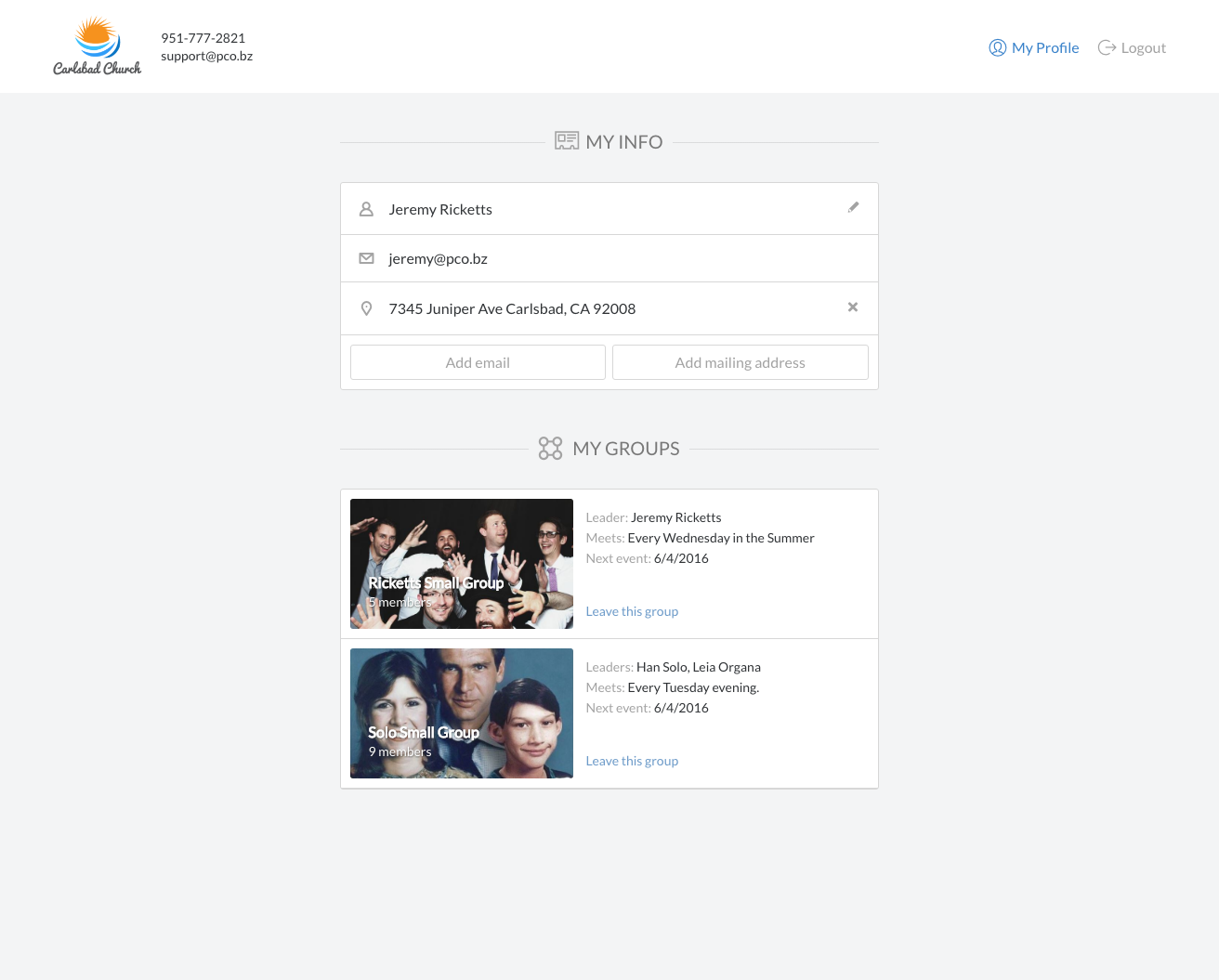 Planning Center Groups