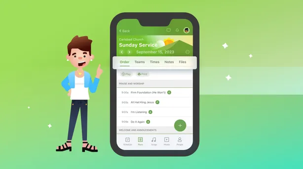 Services mobile app: redesigned plan view for smoother navigation