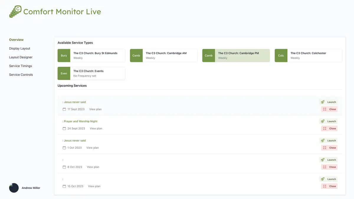 Comfort Monitor Live integration screenshot 1