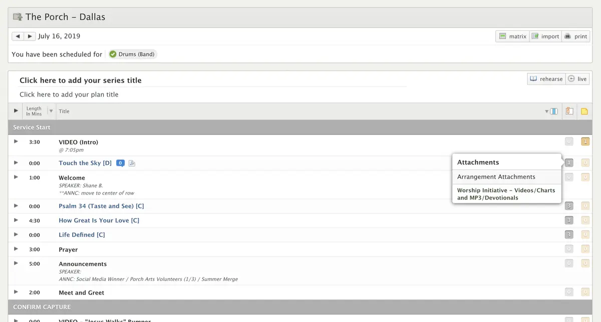 The Worship Initiative integration screenshot 3