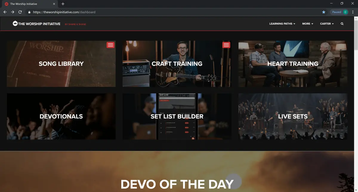The Worship Initiative integration screenshot 1