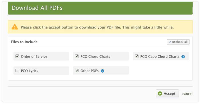 Download All PDFs null