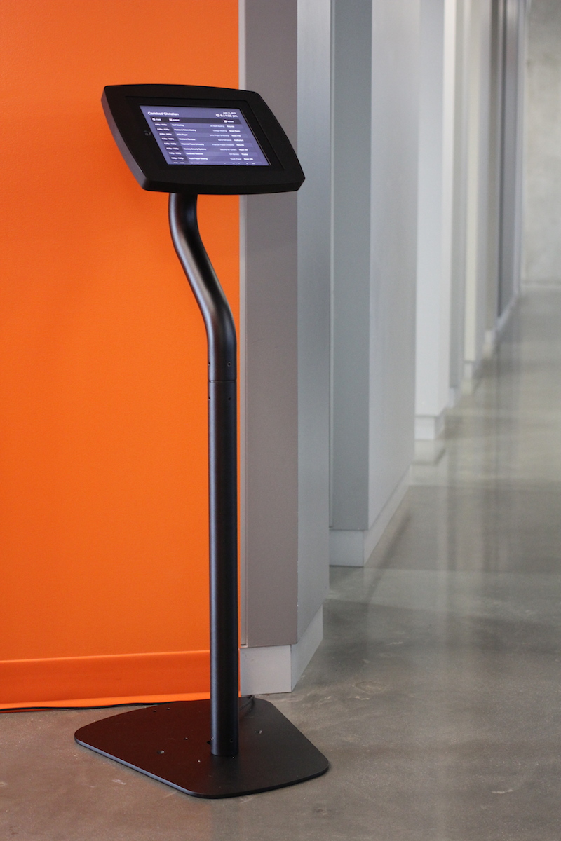 iPad in a standup Kiosk