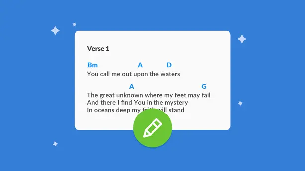 Edit Chord Charts with Music Stand 4.2