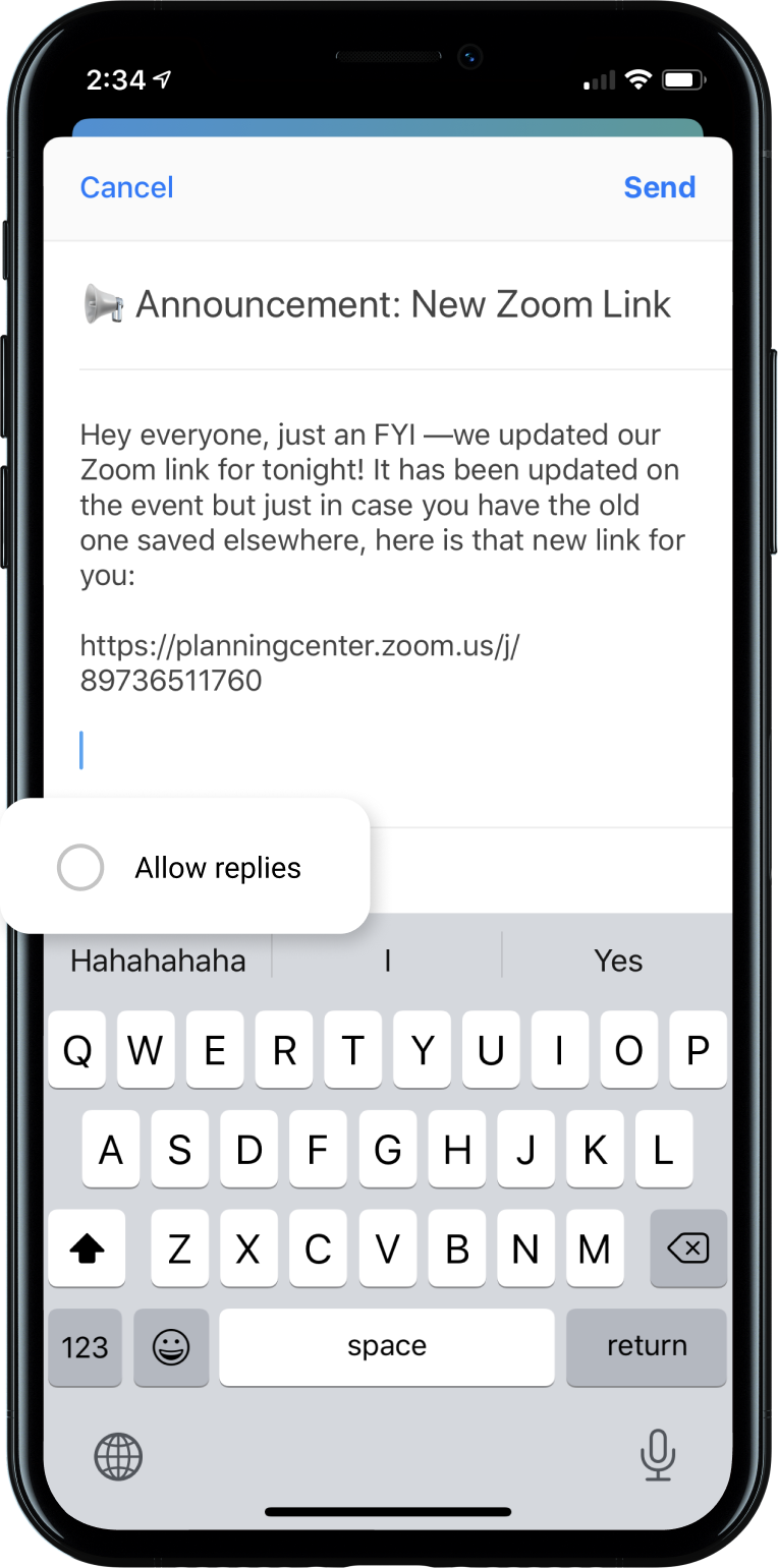 Groups Messaging
