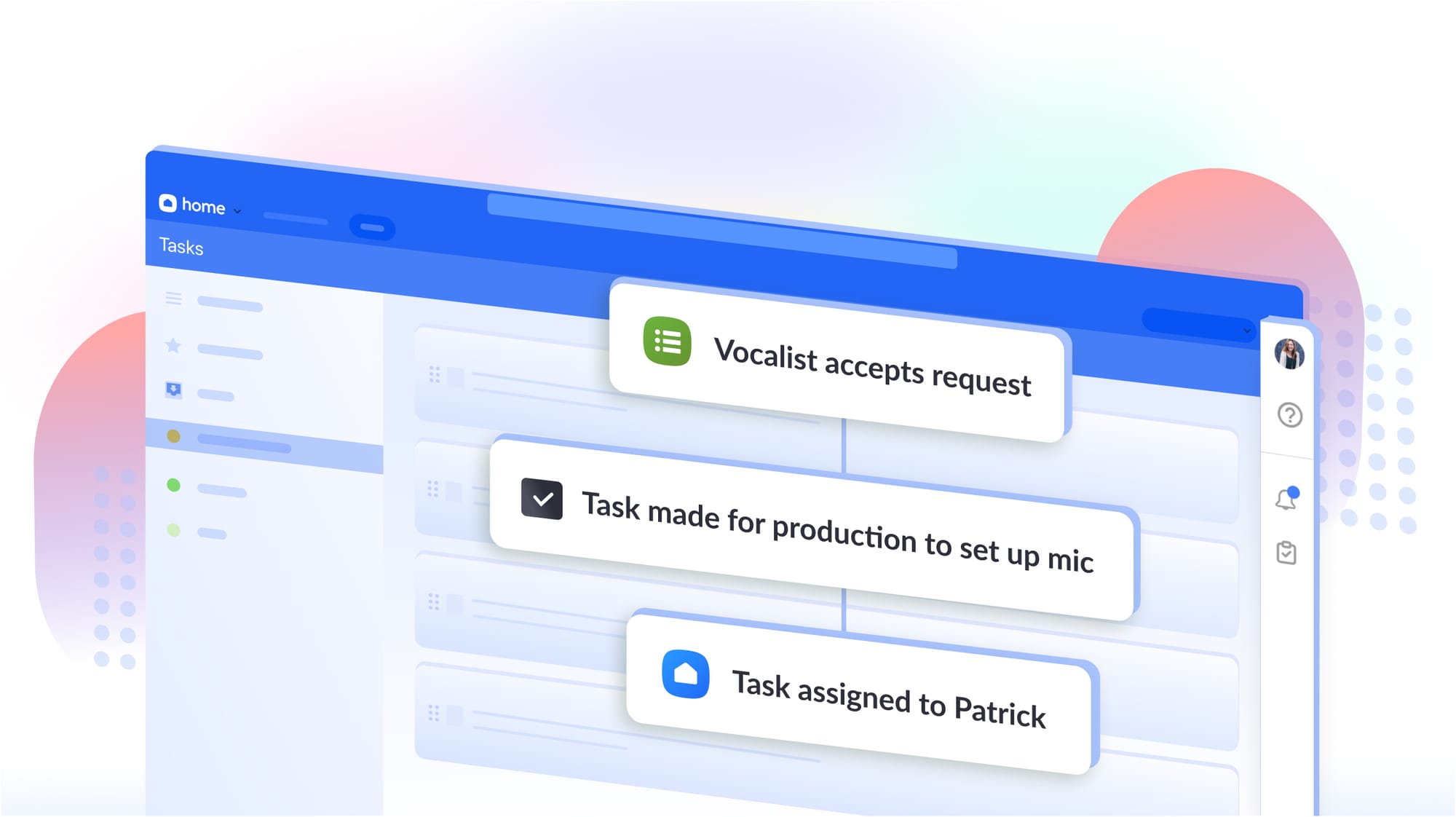 null Tasks being made automatically in Planning Center Home.