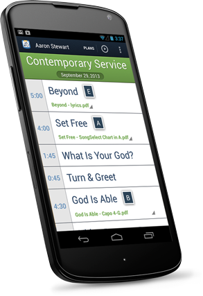 Music Stand on Android Phones