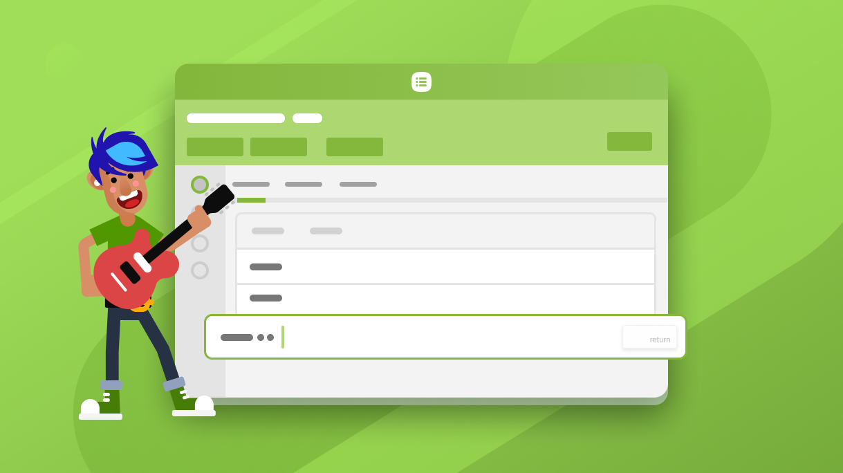 null Illustration of order of service ui