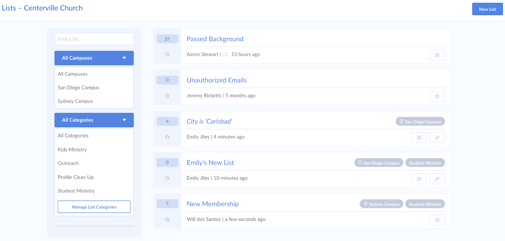 List Sorting
