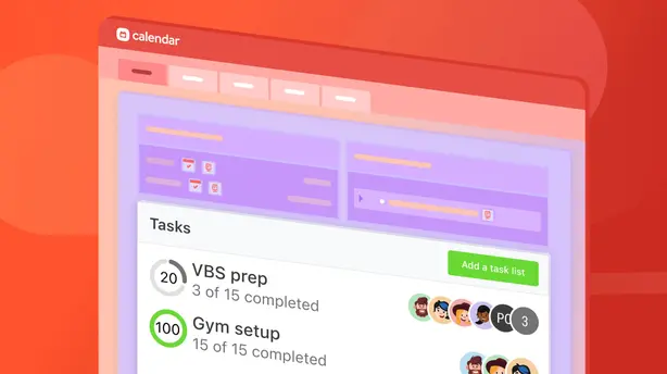 Make task lists in Calendar to track event details