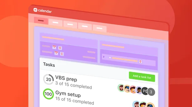 Make task lists in Calendar to track event details