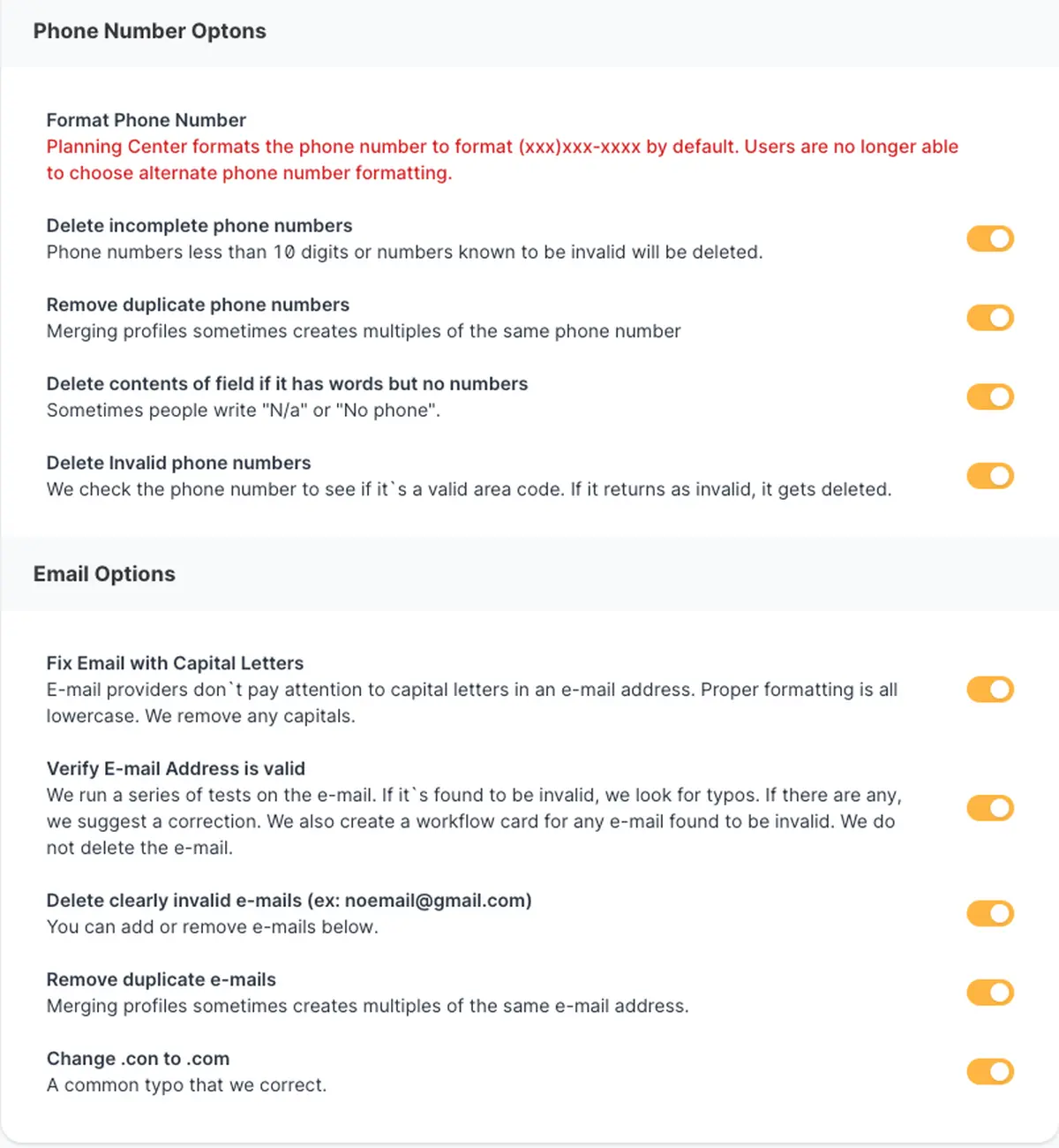 Clean My PCO integration screenshot 1