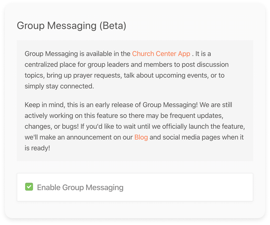 null Groups Messaging
