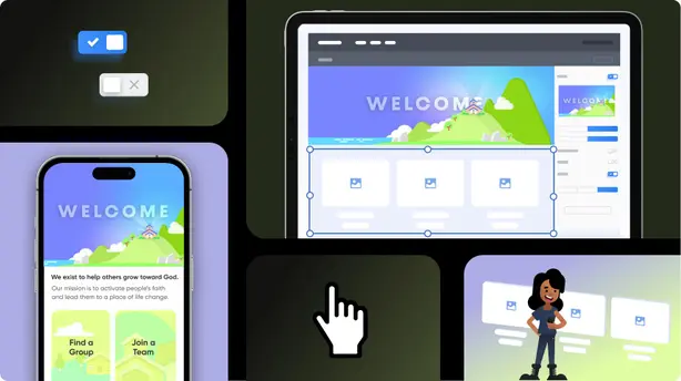 A new grid layout for your church app and website