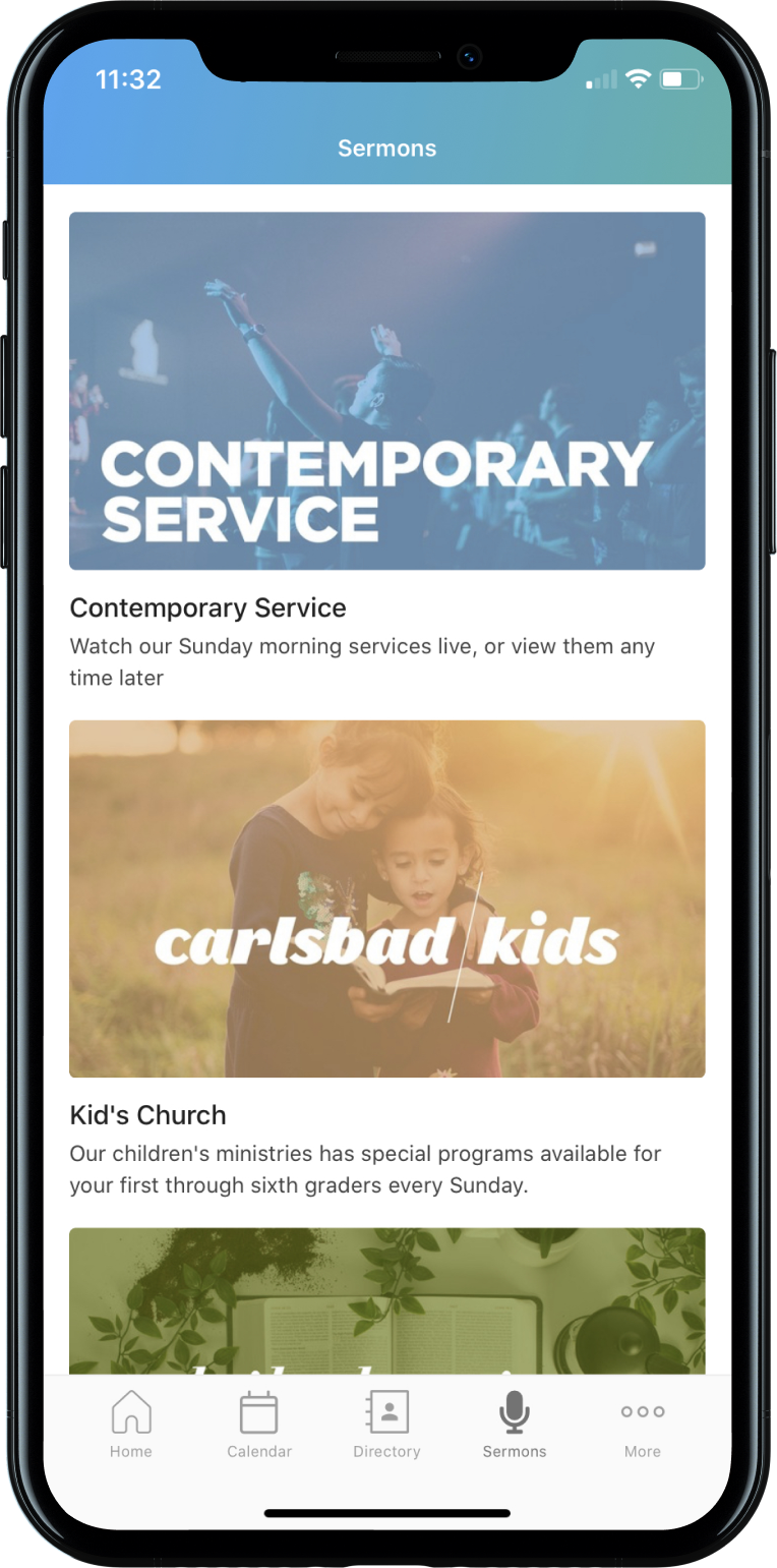 Sermons Mobile Layout