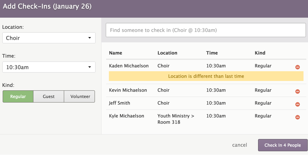 null Post Check-In