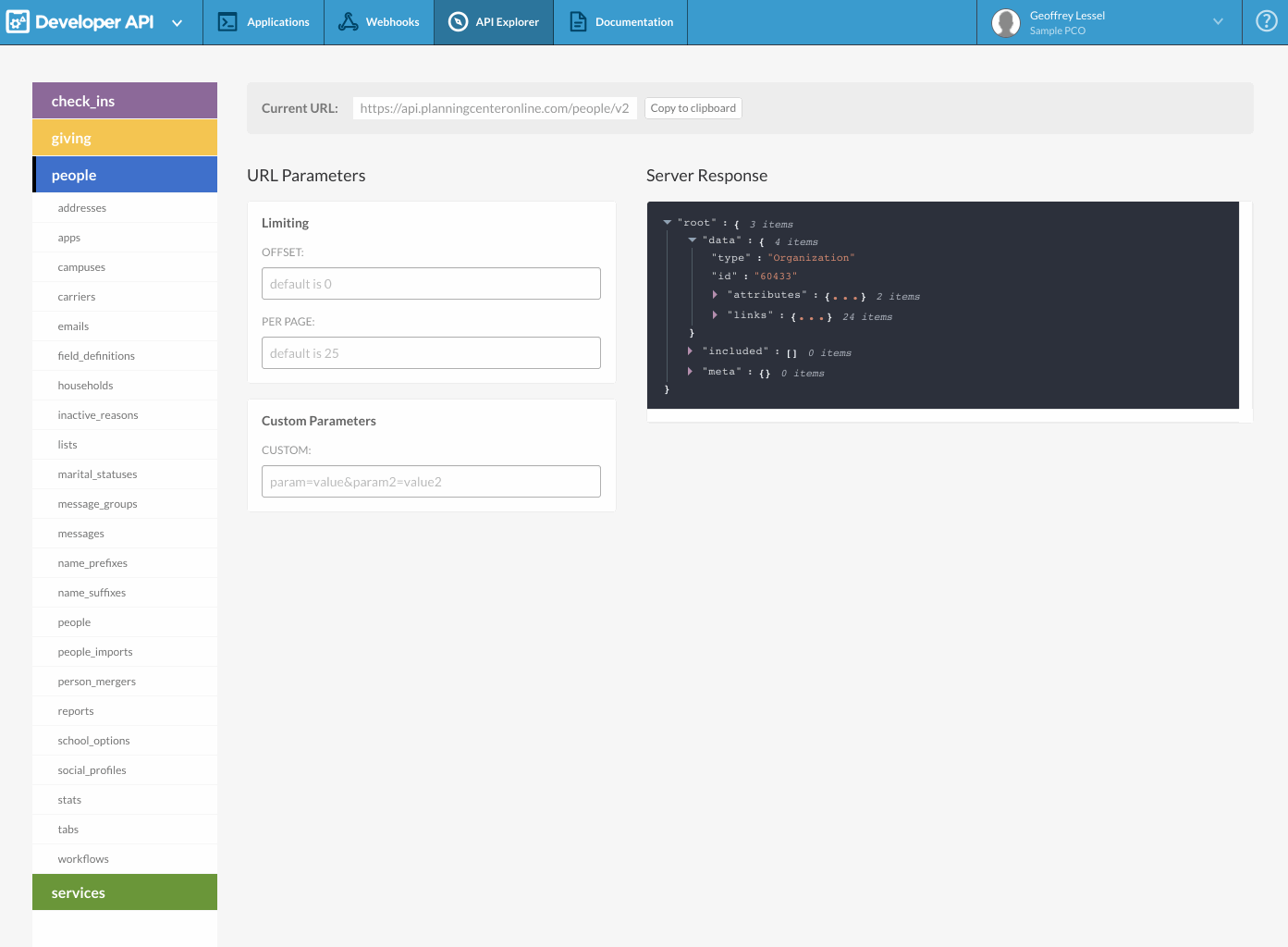 API Explorer Forbidden to Access