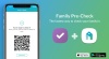 A mobile phone with a QR code and two apps to the right of it with options to download from app stores.