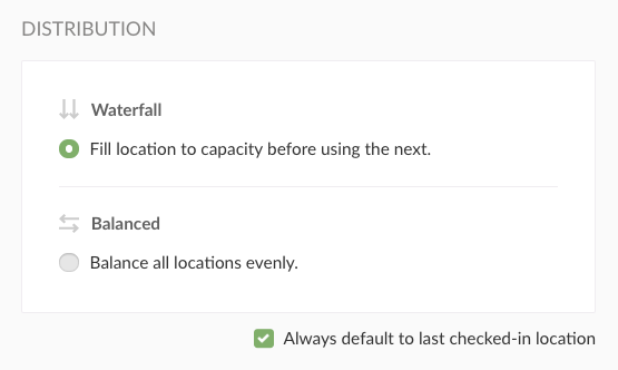 Waterfall and Balanced Distribution UI