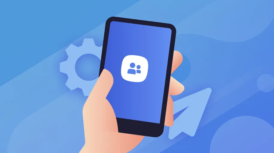 planning center people logo on a mobile phone in someone's hand