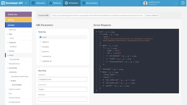 Introducing the API Explorer