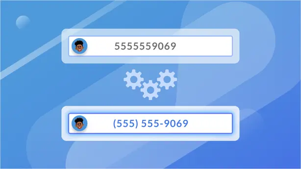 Tidying up phone number formatting