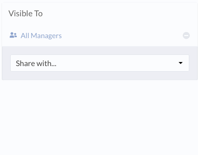 null A GIF of a drop-down menu of sharing options.