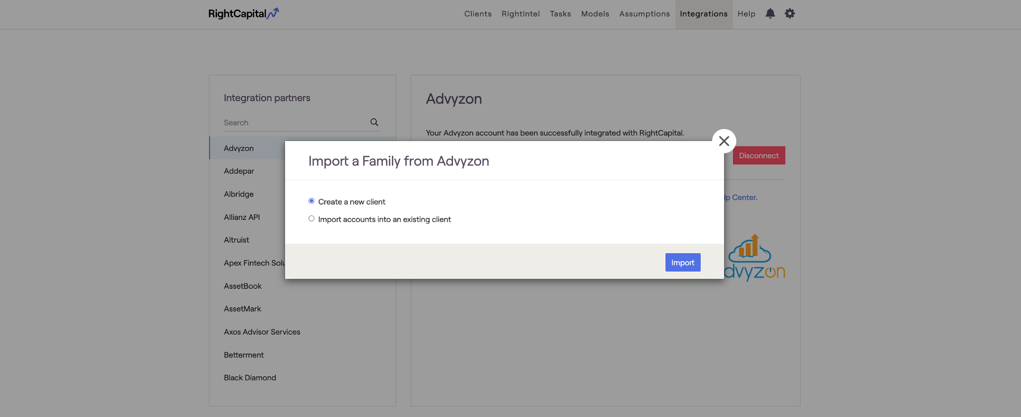 Advyzon - RightCapital Help Center