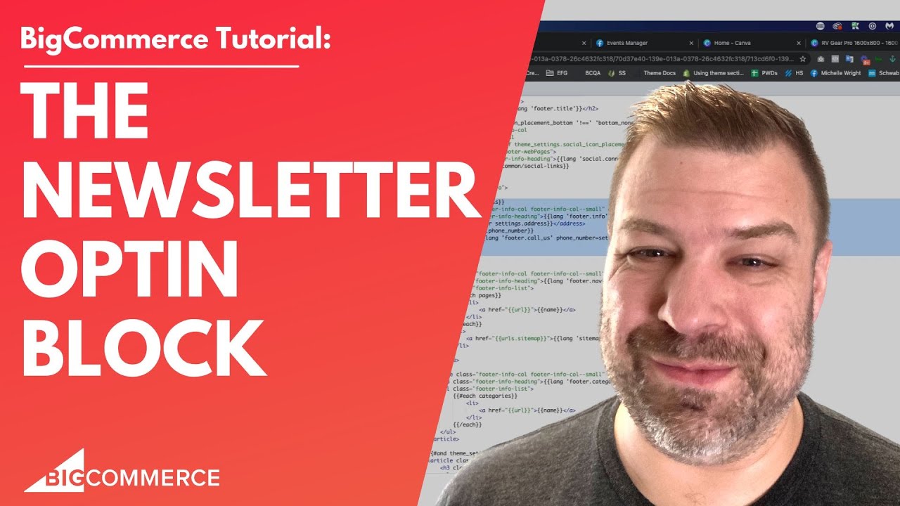 Edit the Newsletter Optin Block on BigCommerce