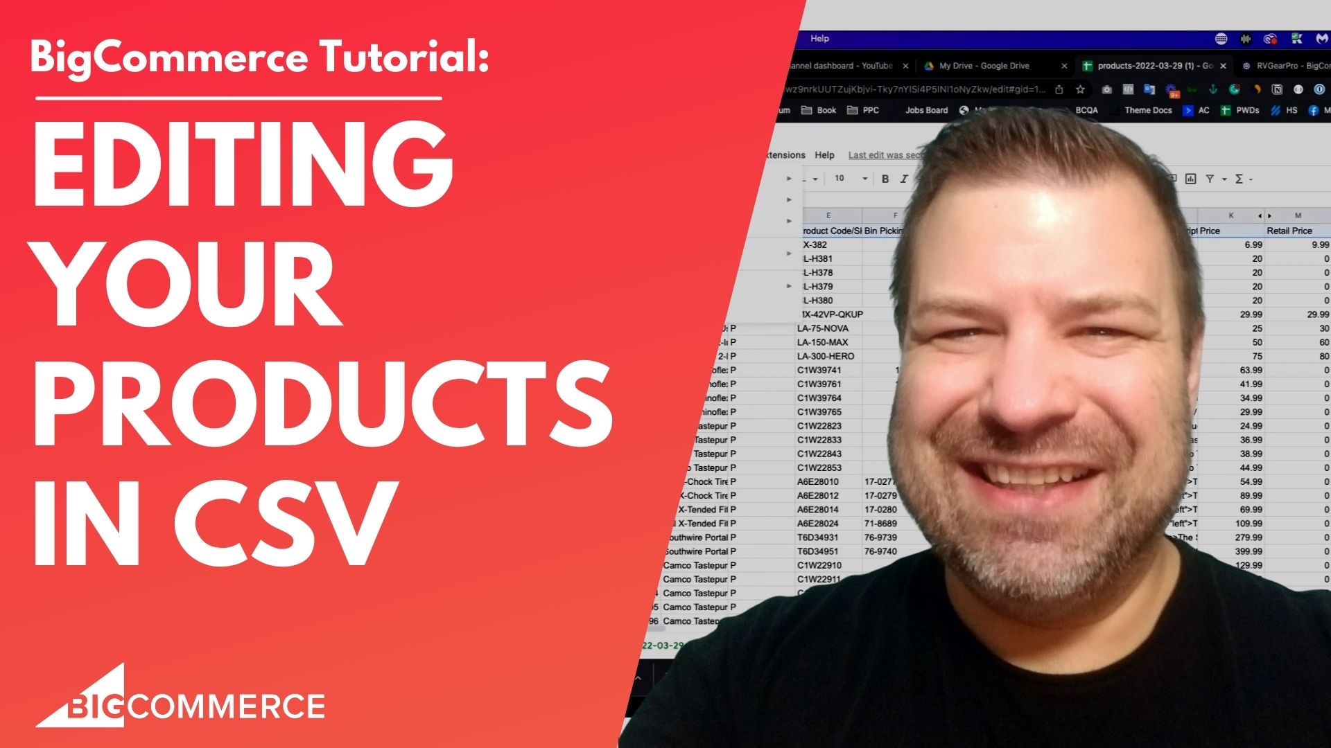 Editing Products via CSV in BigCommerce