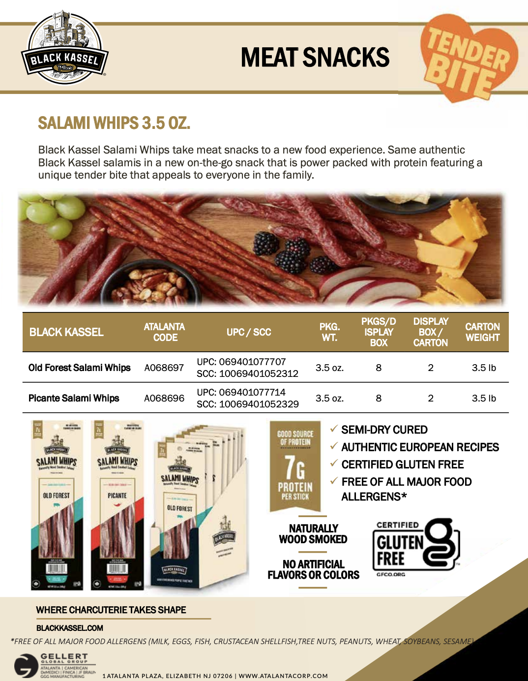 Black Kassel Salami Whips