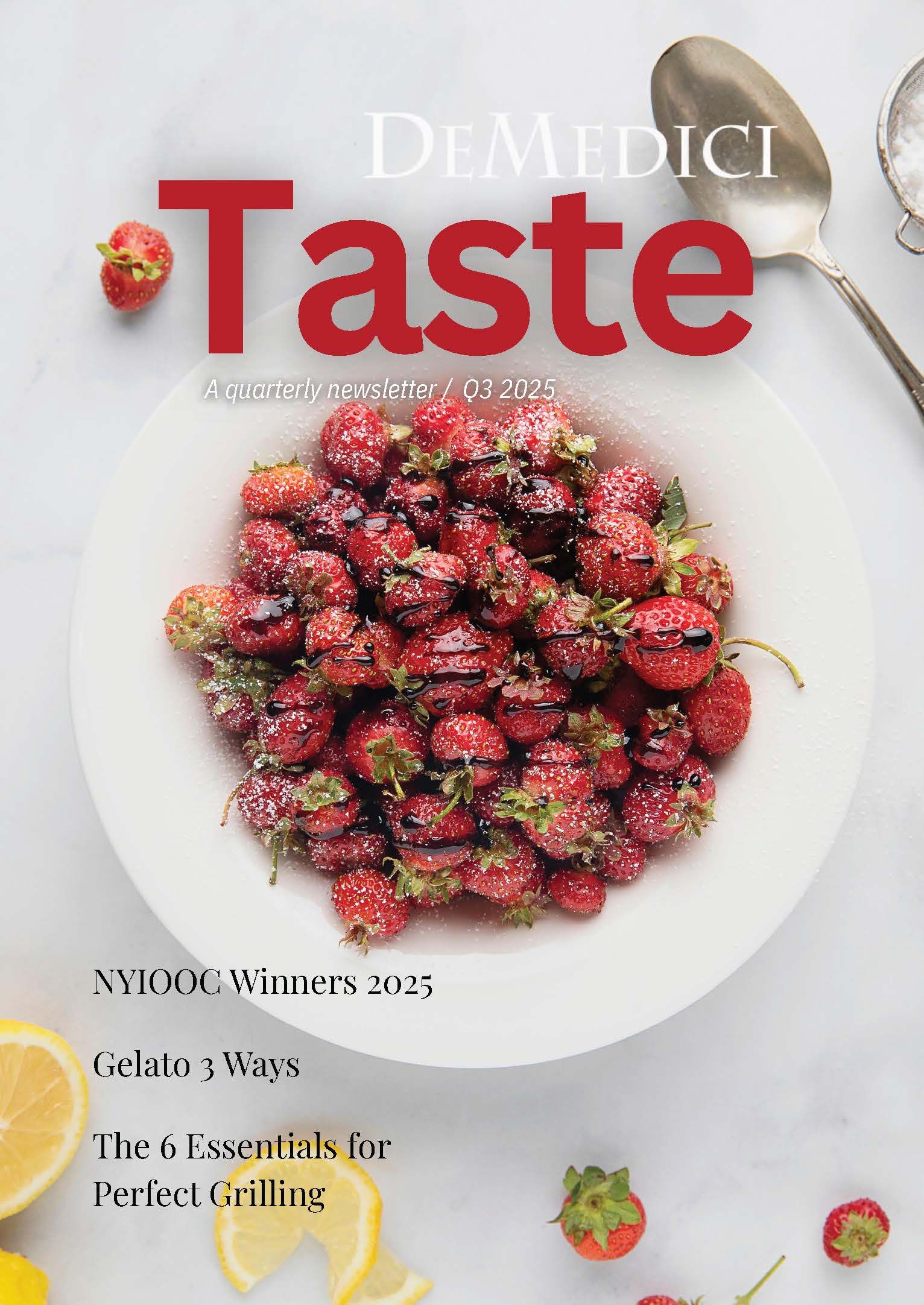 DeMedici TASTE Newsletter Q3 2025