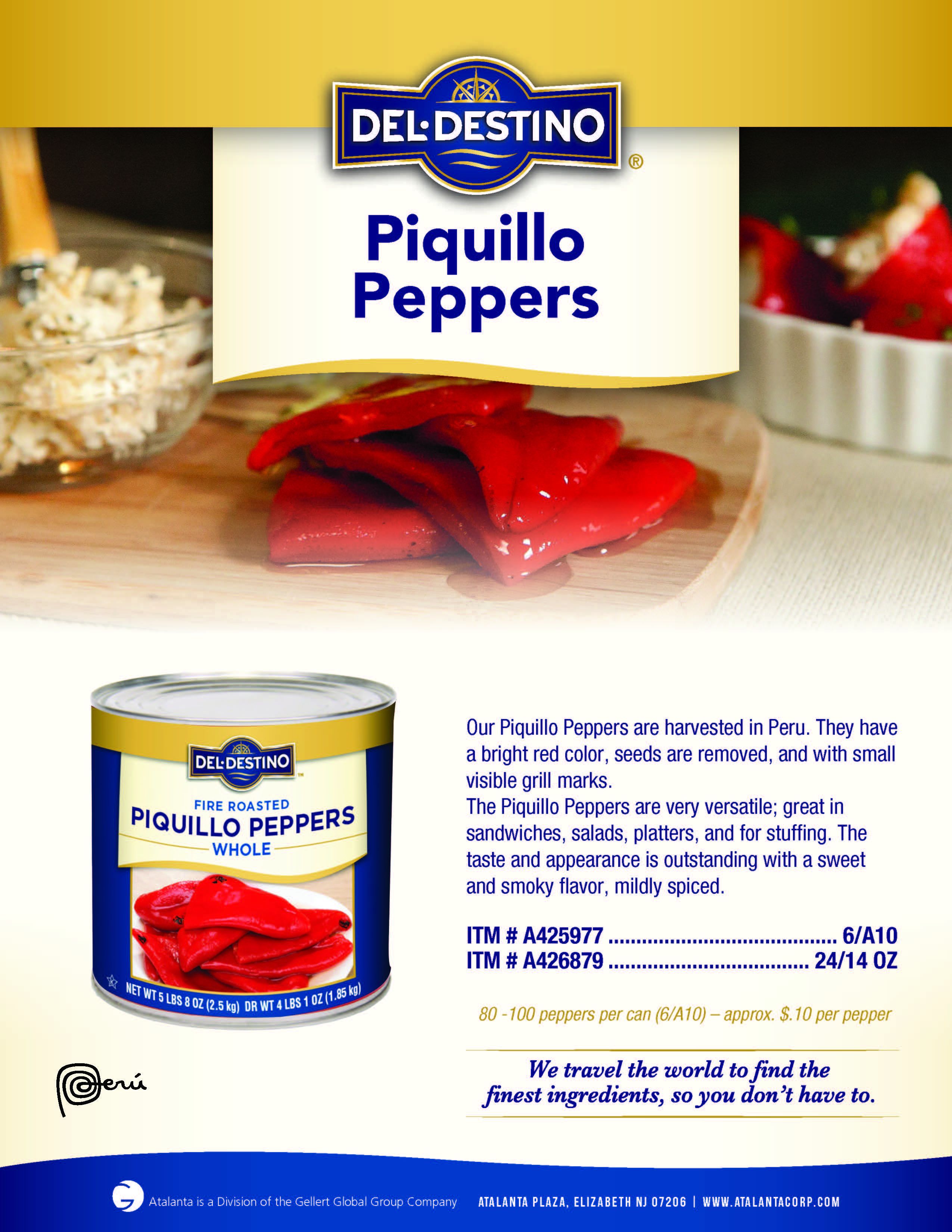 Del Destino Piquillo Peppers POS