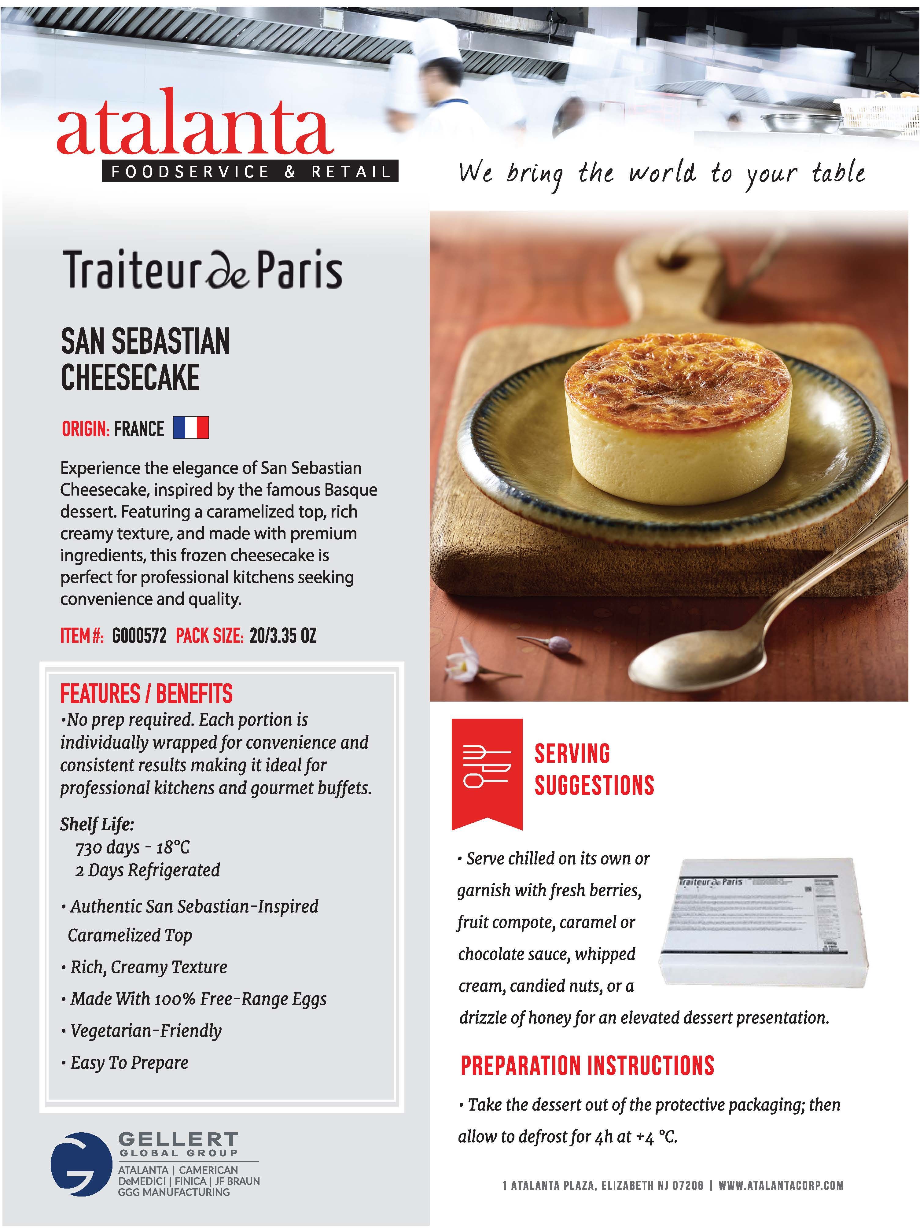 San Sebastian Cheesecake POS