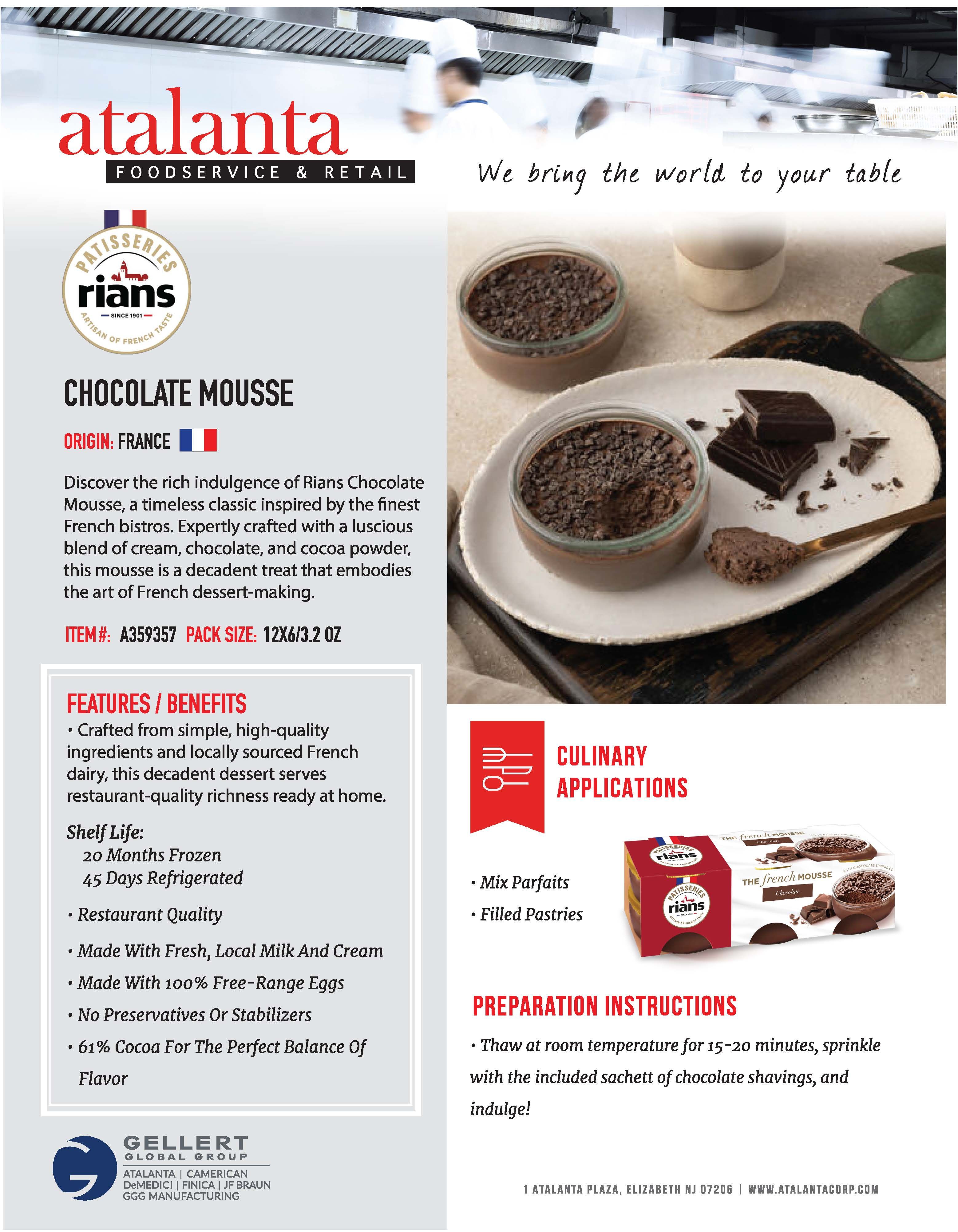 Rians Chocolate Mousse POS