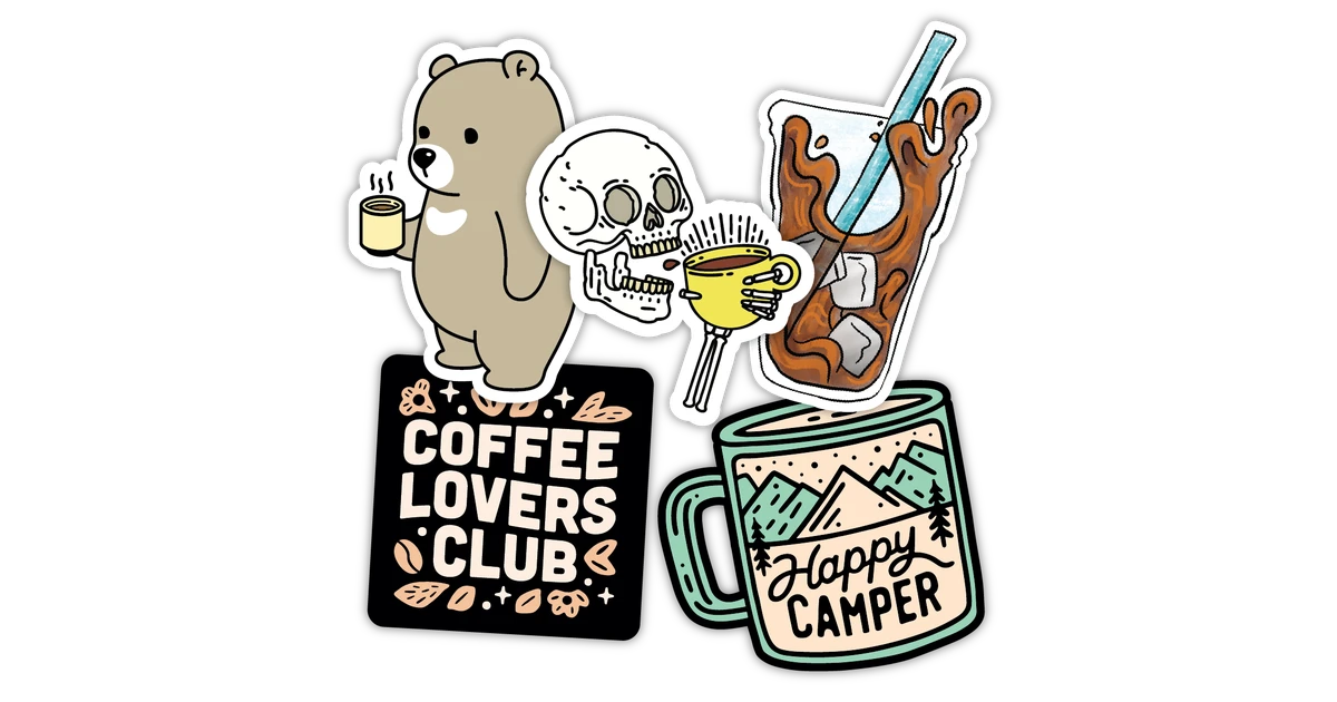 Stock Coffee Stickers - Roastar