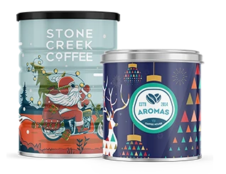 Holiday Tin Cans