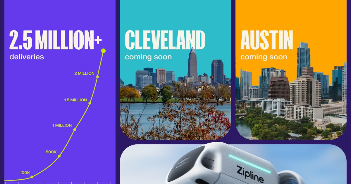 Zipline Accelerates U.S. Growth with 13X Marketplace Expansion, New Leadership Hires, and Launches in Austin and Cleveland