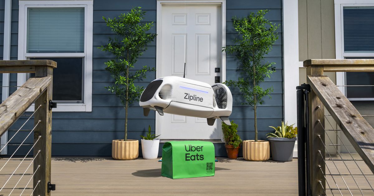 Zipline and Uber Partner to Bring Drone Delivery to Millions of Uber Eats Customers (3 minute read)
