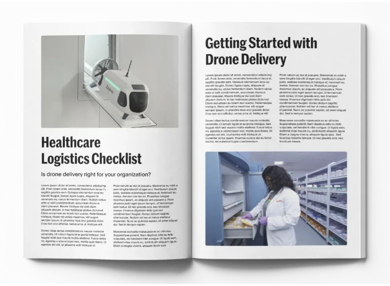 Drone delivery for healthcare