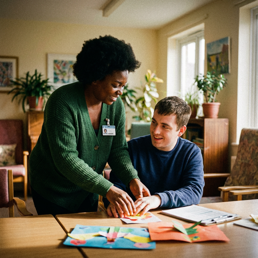 therapist with a patient