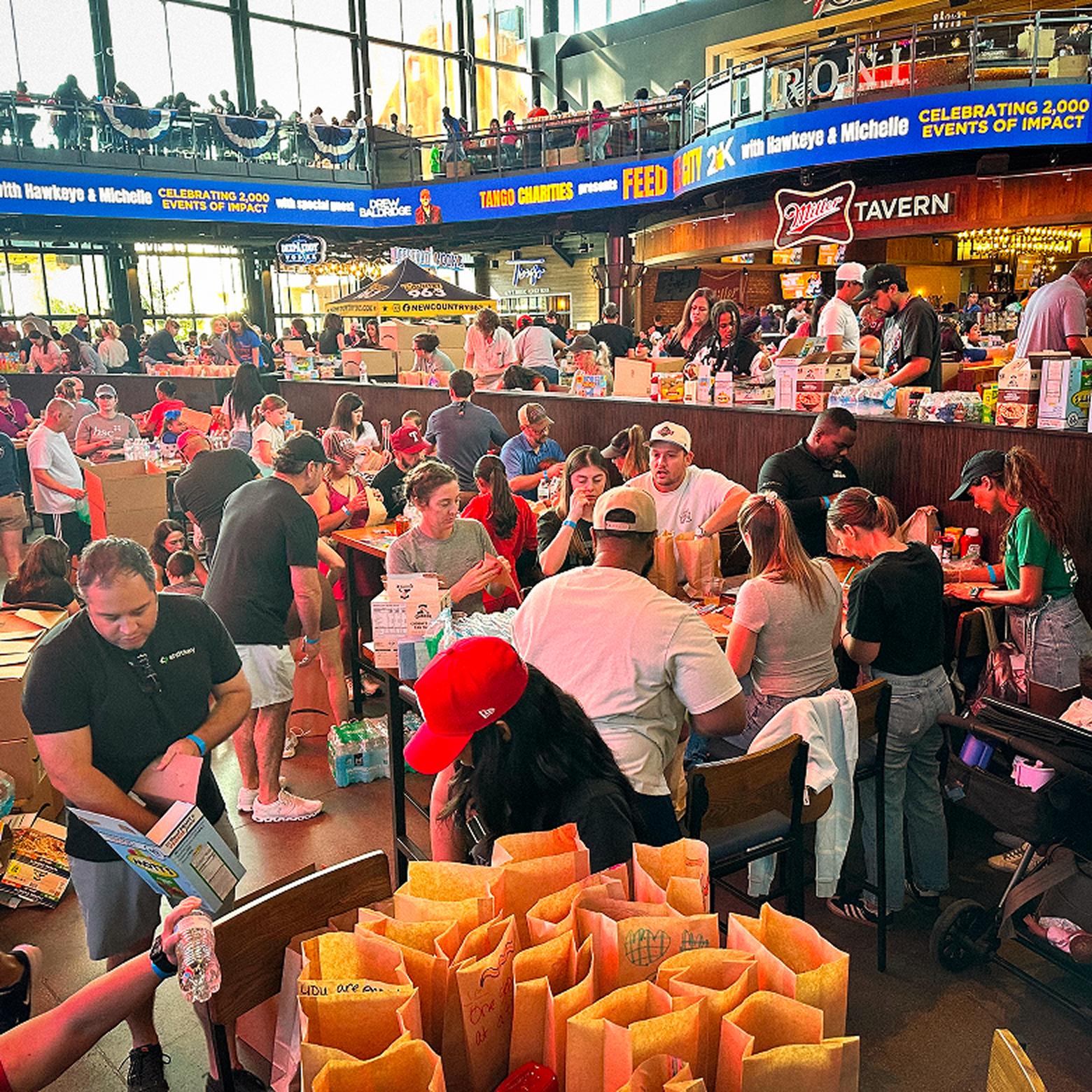 The ShiftKey team packing lunches for Dallas nonprofit Feed the City