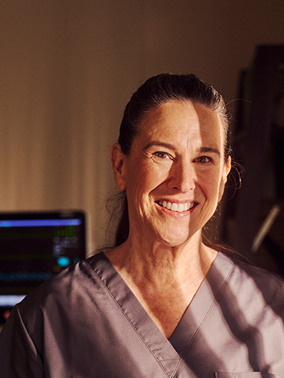 A smiling nurse