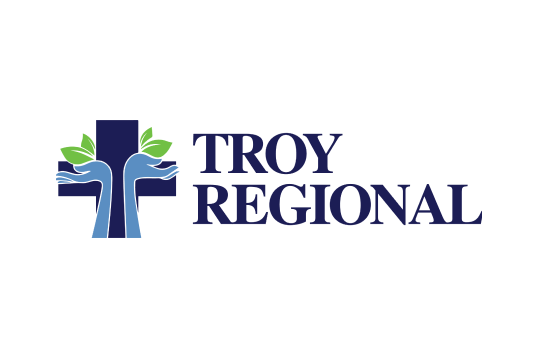 Troy Regional Logo in white container