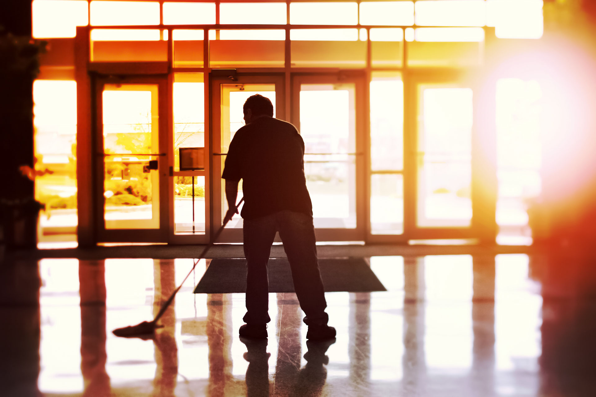 After hours janitorial cleaning