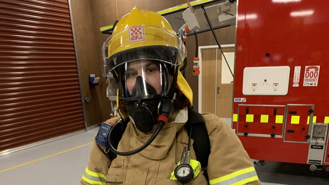 Fire Fighter in gear
